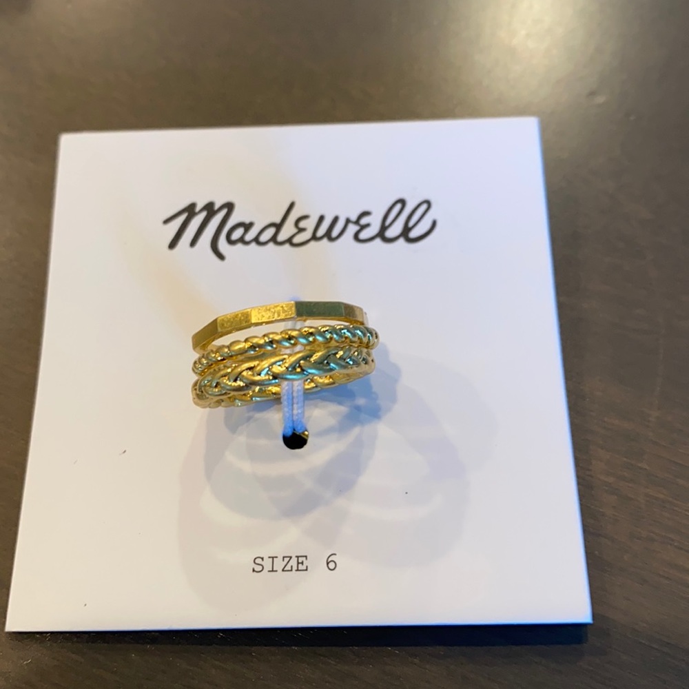 Madewell NWT Stackable rings